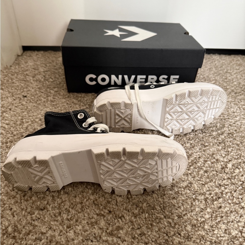 Converse Black and White High-Top Sneakers - Picture 2 of 4